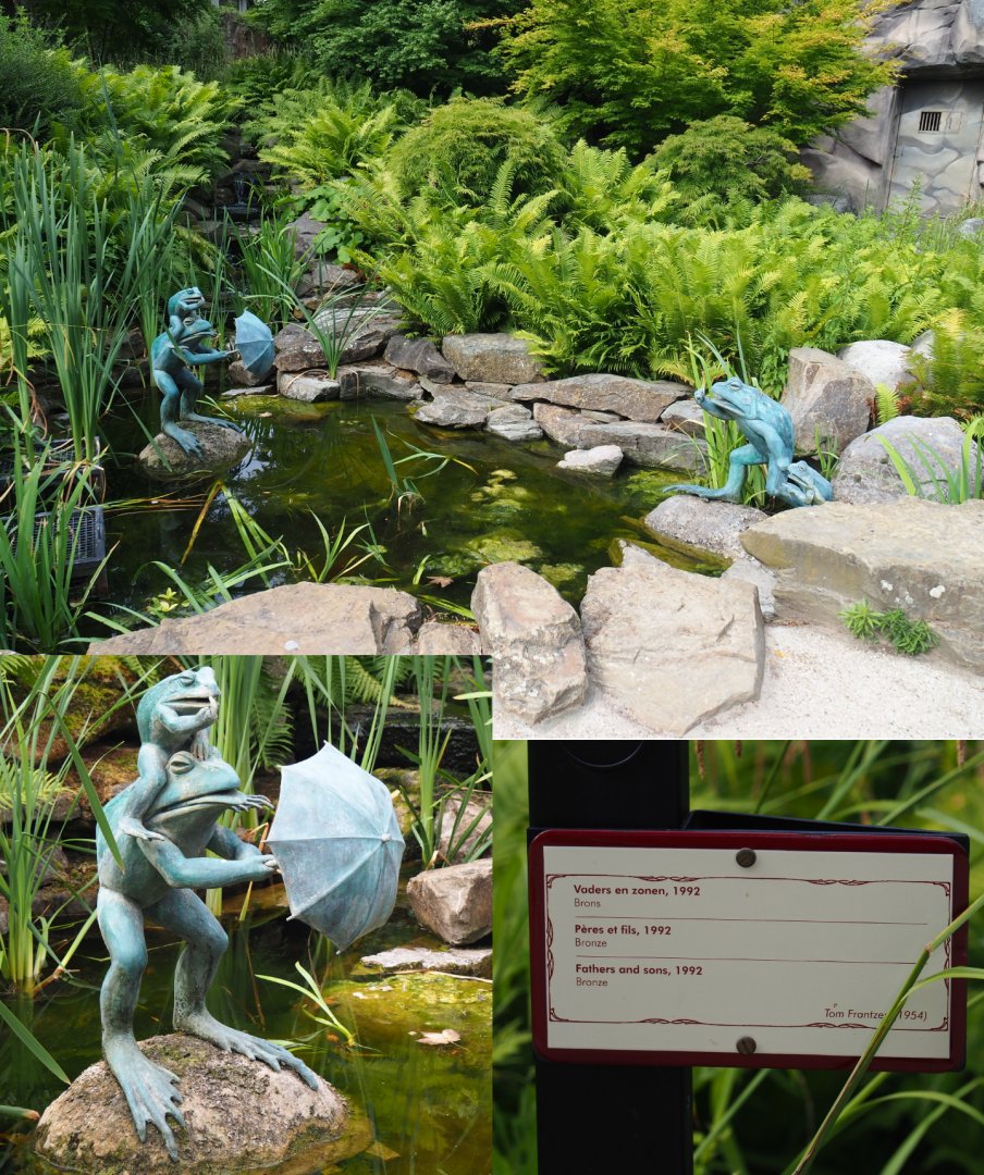 Fathers and sons frog statues, 2020-06-28