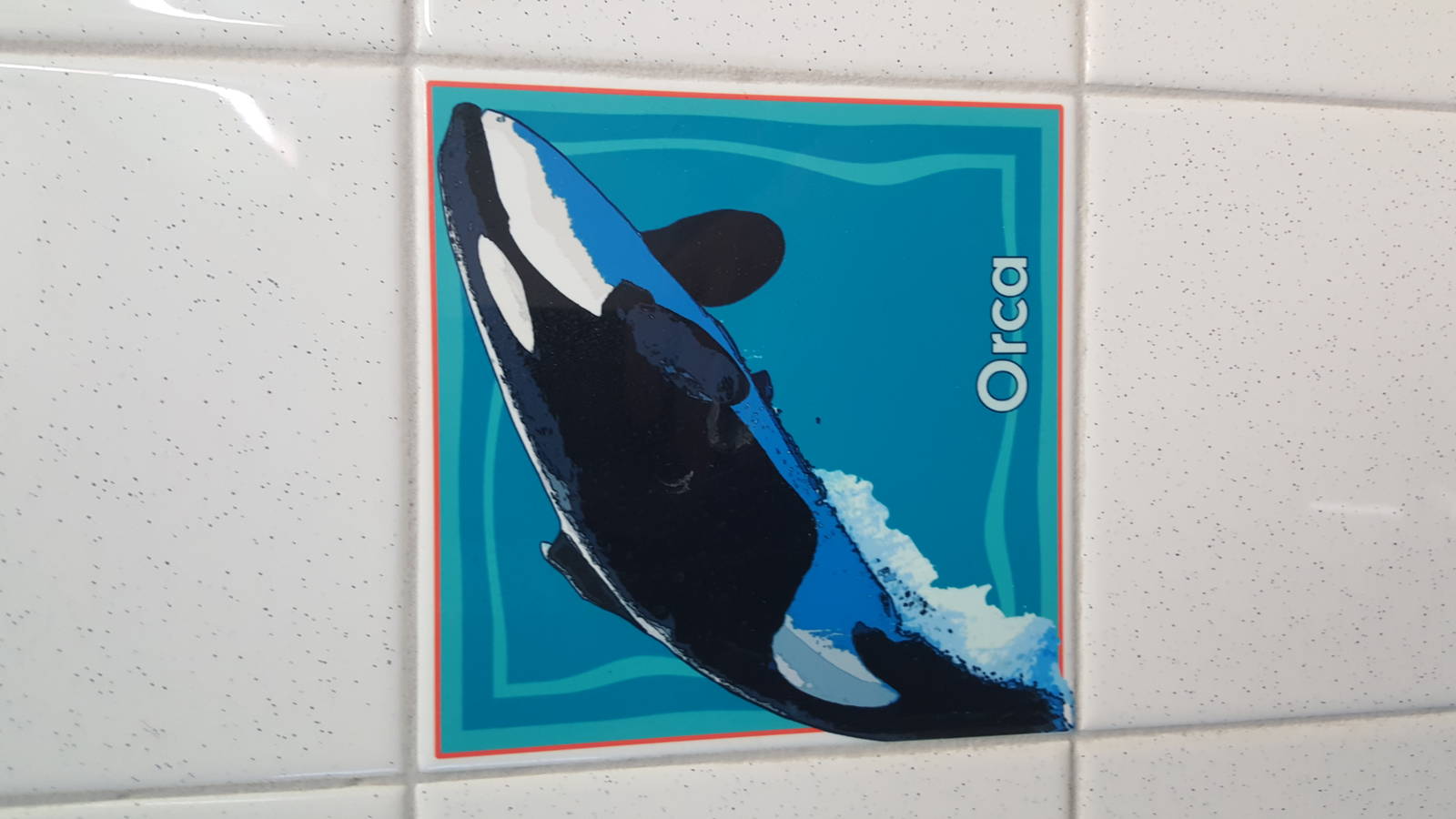 Feb. 2016 - Tile of Katina in a Restroom