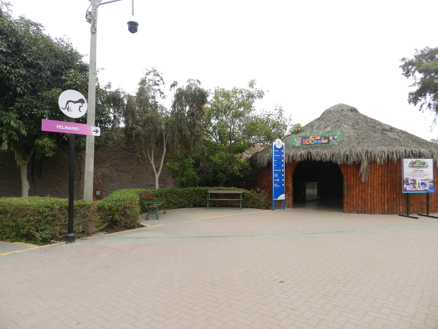 Felinario exit and shop - Parque de Las Leyendas