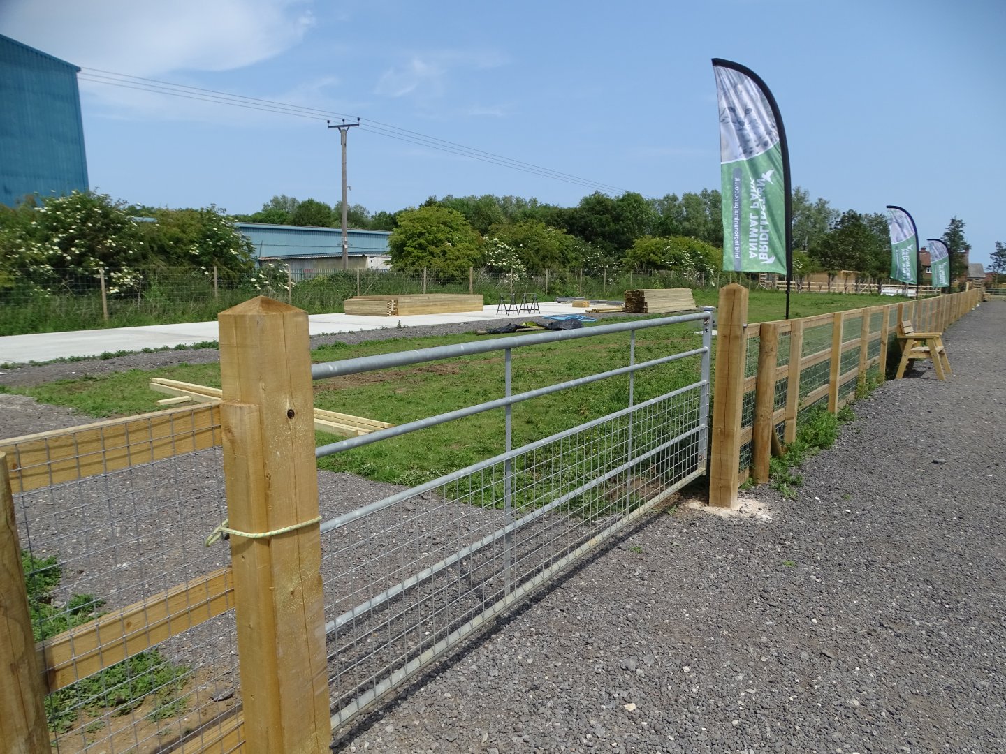 Felines exhibit under construction, 11th June 2025