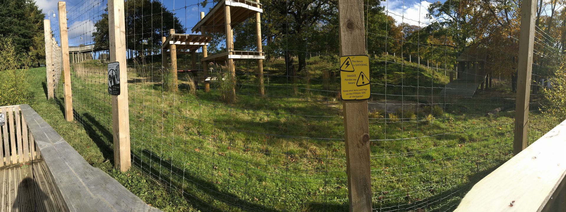 Female giant panda enclosure