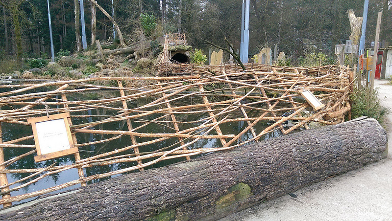 Fence build around the Snavelrijk lake