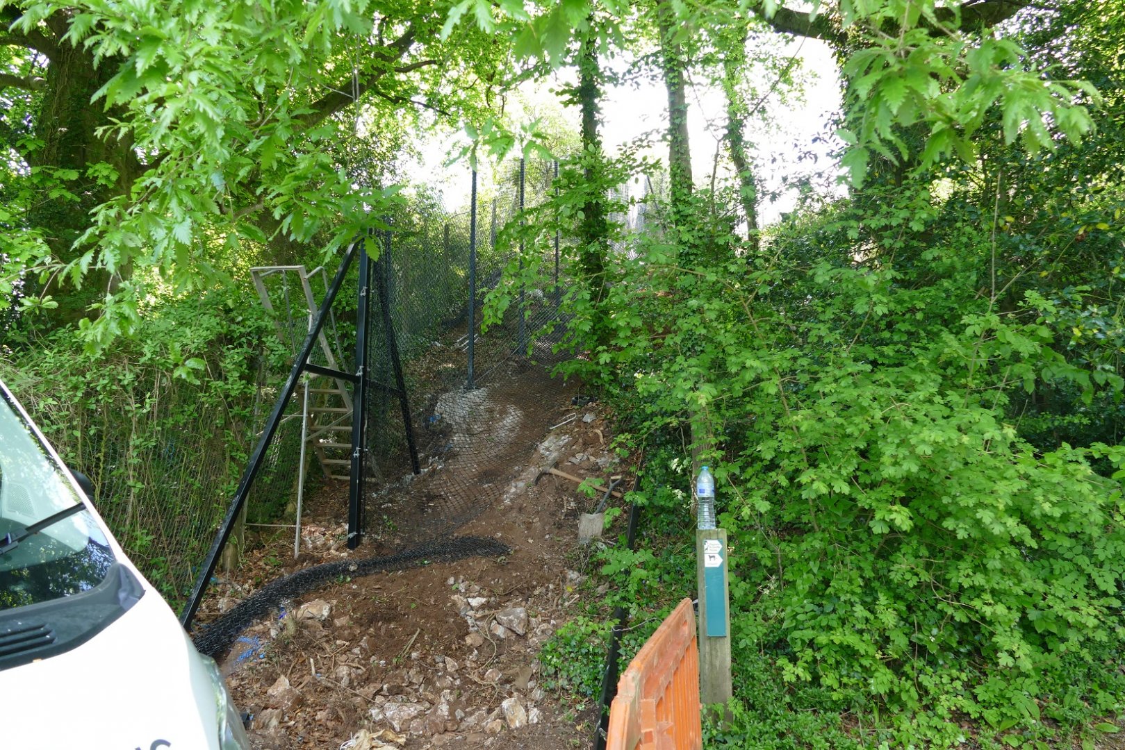 Fence building, May 2019