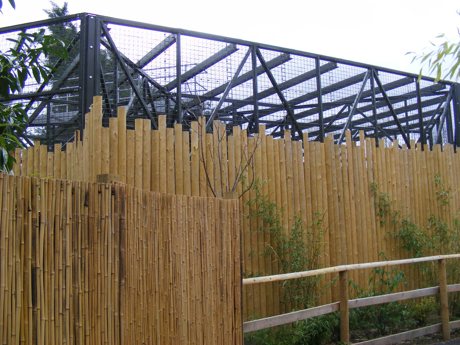 Fencing around gorilla extension at Chessington Zoo, 6 February 2011