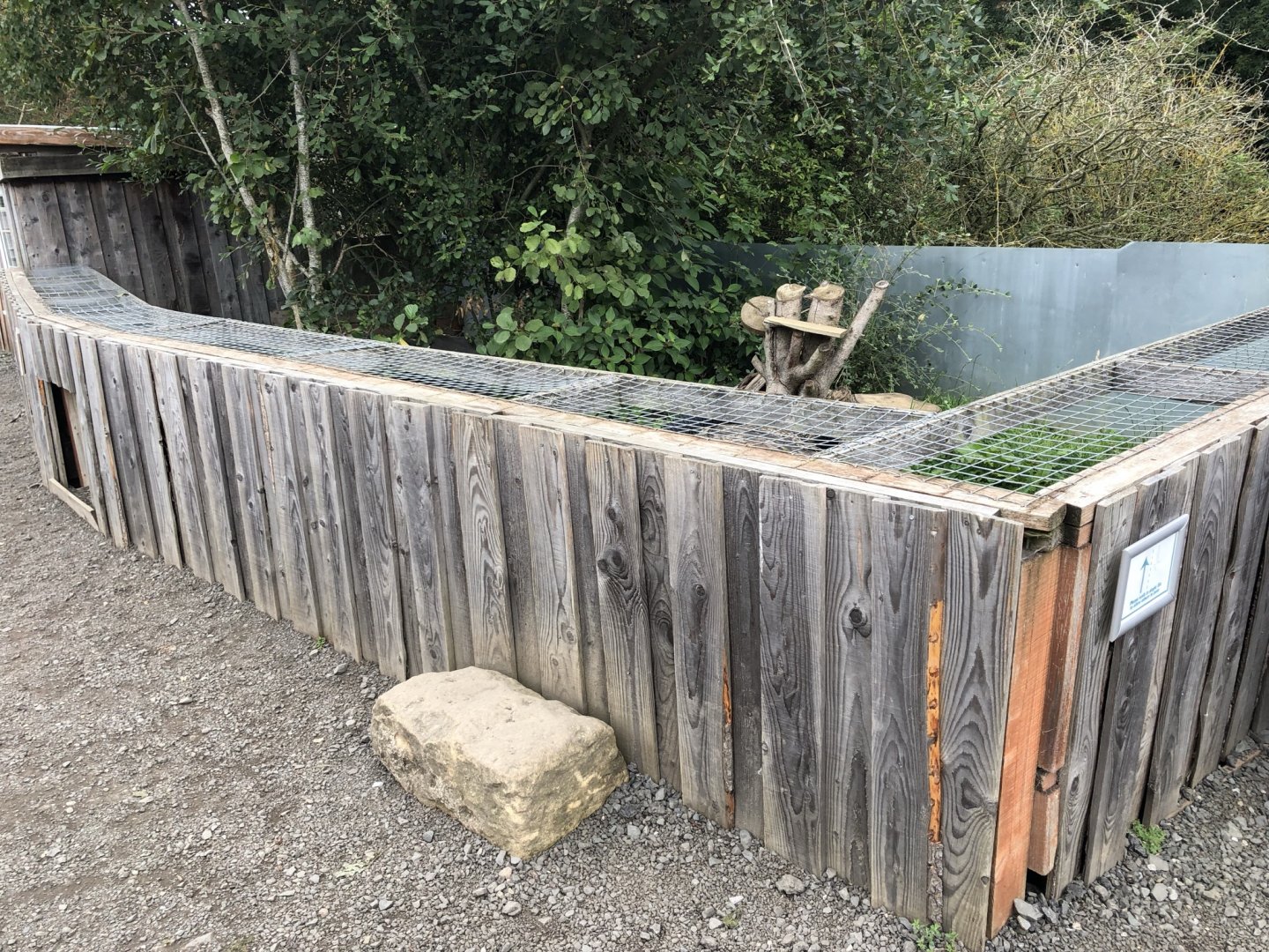 Ferret Enclosure at Northumberland Country Zoo (September 2021)