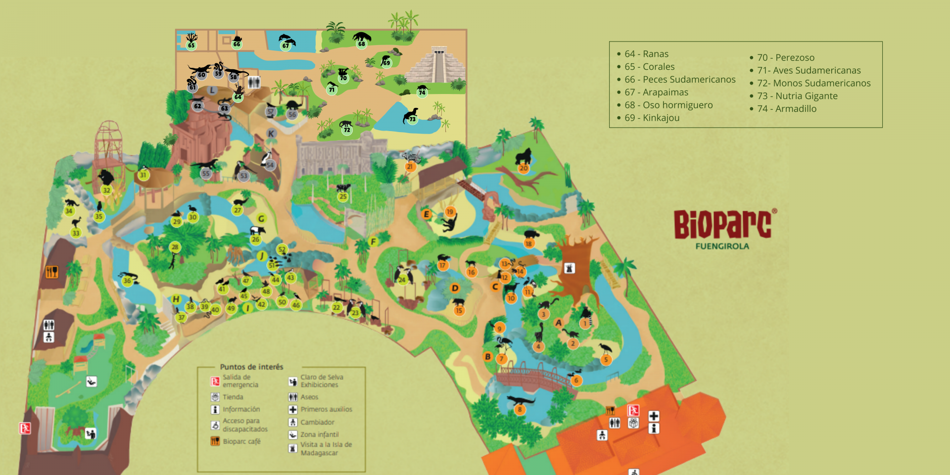 Ficticial map Bioparc Fuengirola Extension 2024