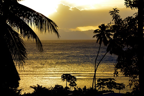 Fijian sunset.