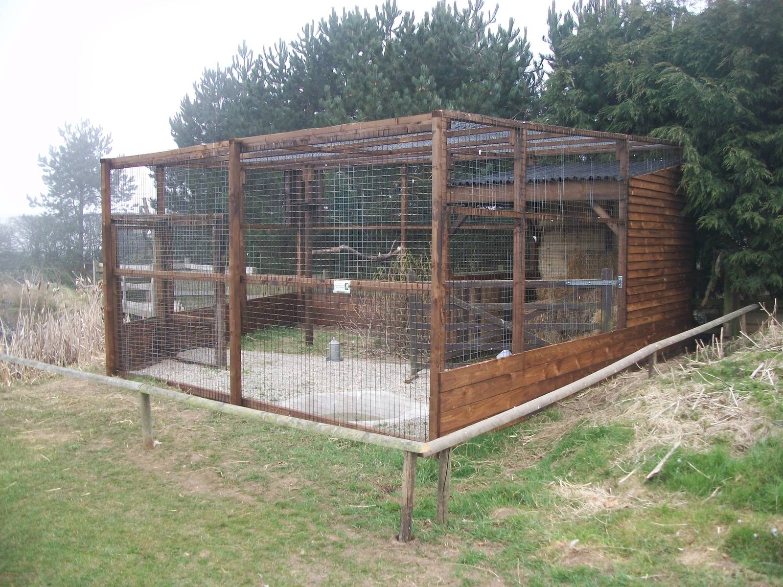 Filey Bird Garden and Animal Park, new aviary for Barn Owls 12th April 2013