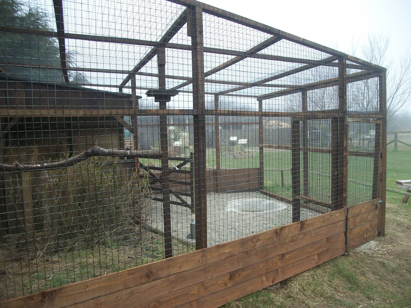 Filey Bird Garden and Animal Park, new aviary for Barn Owls 12th April 2013