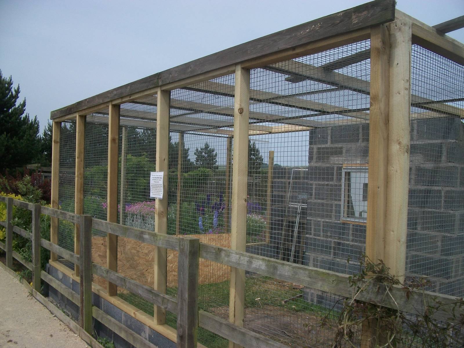 Filey Bird Garden and Animal Park, Parrot Aviary under construction 12th Ju