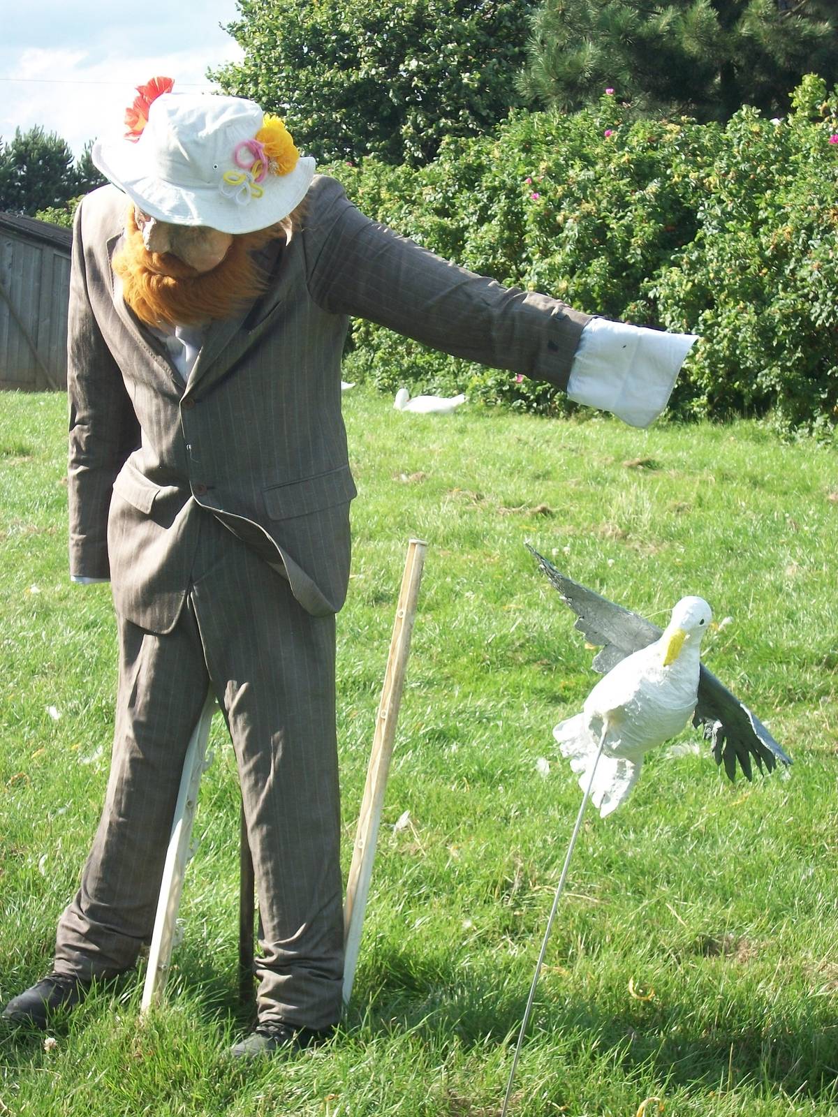 Filey Bird Garden and Animal Park, scarecrow 2nd August 2013