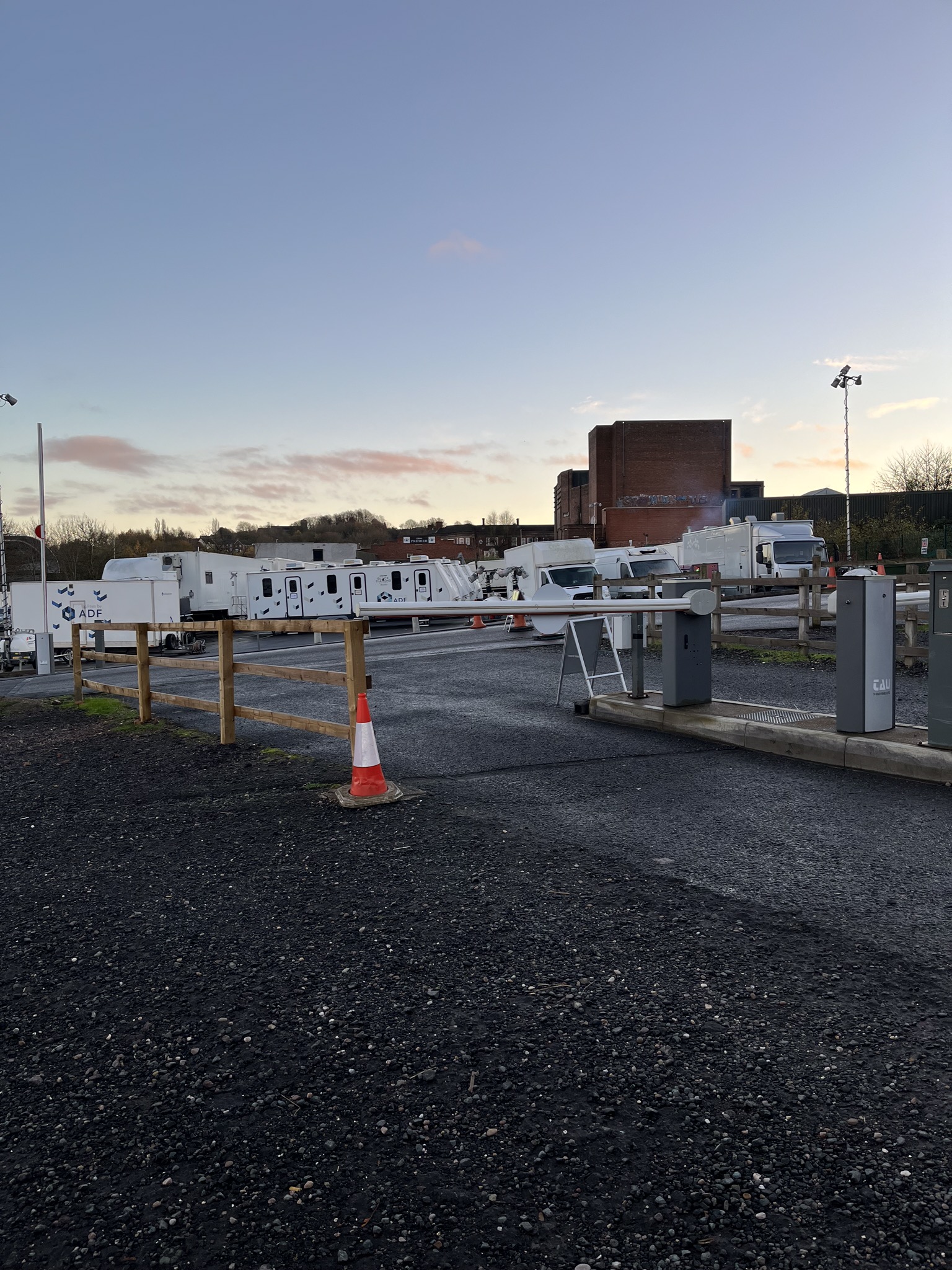 Film crew at the zoo