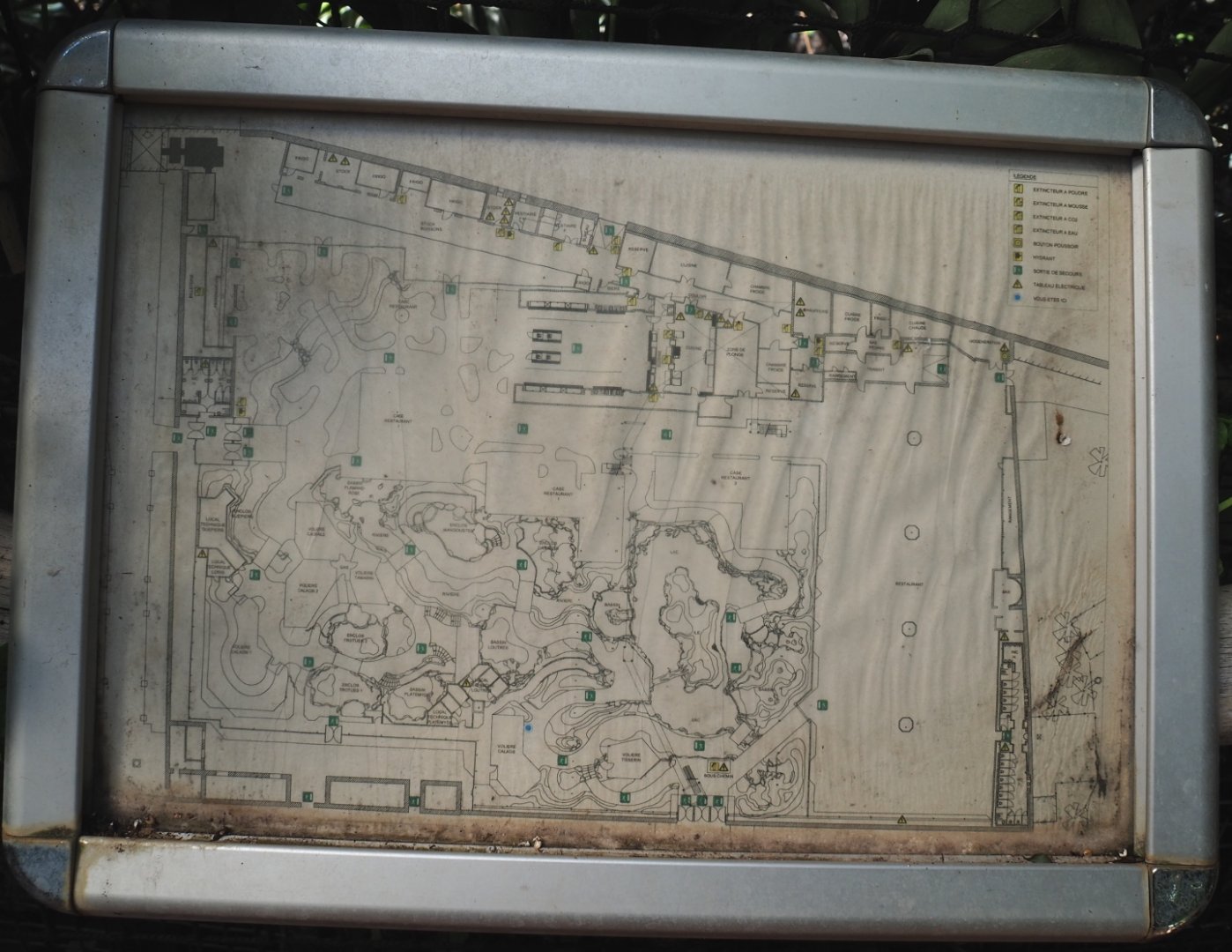 Fire escape map of the Oasis, 2021-09-03