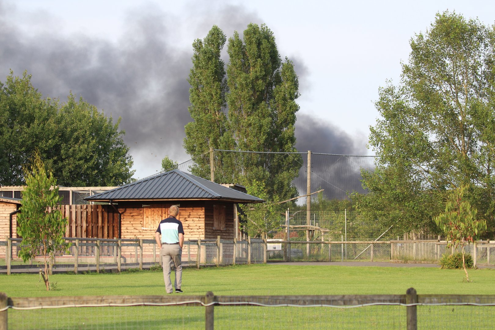 Fire in nearby field
