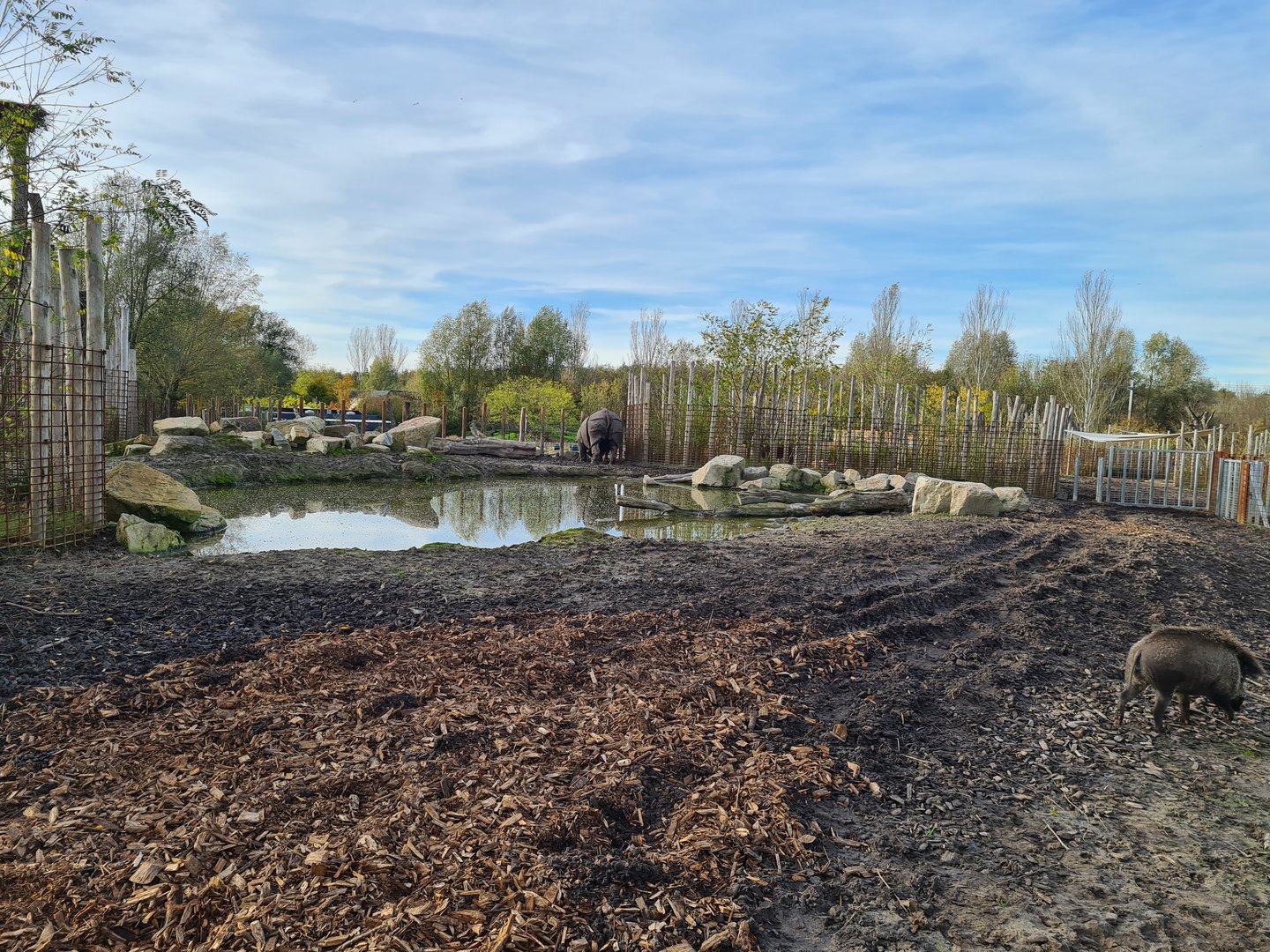 First Indian Rhinoceros enclosure