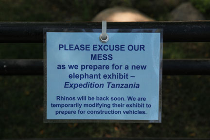 first signs of construction