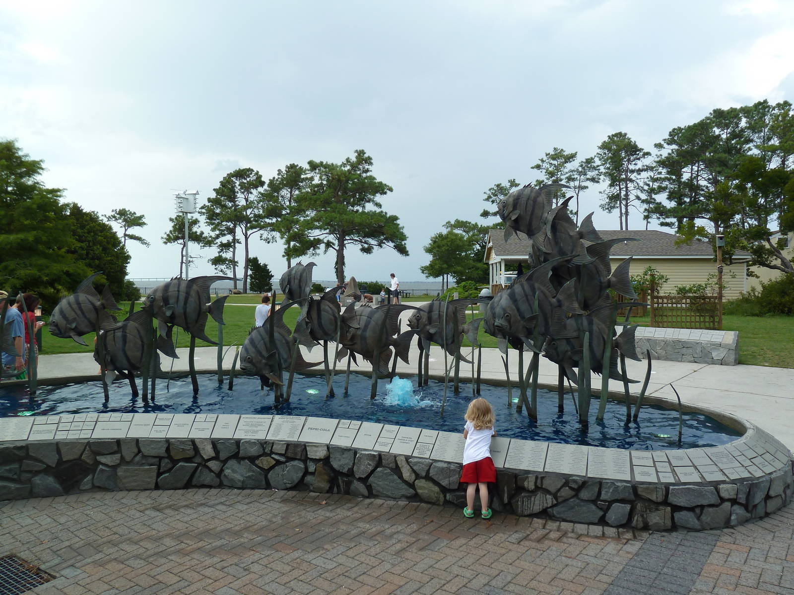 Fish Pool Statue (the same one at all 3 of the N.C. aquariums)