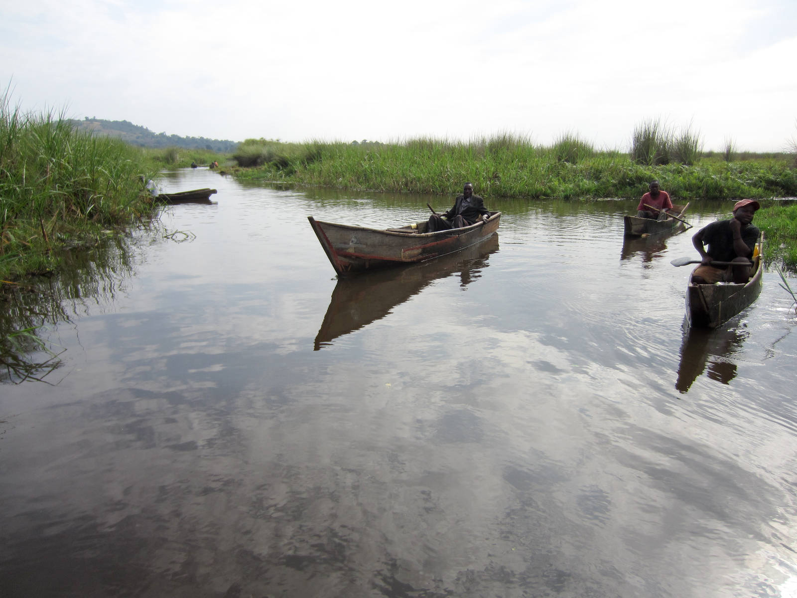 Fishermen in the swamp