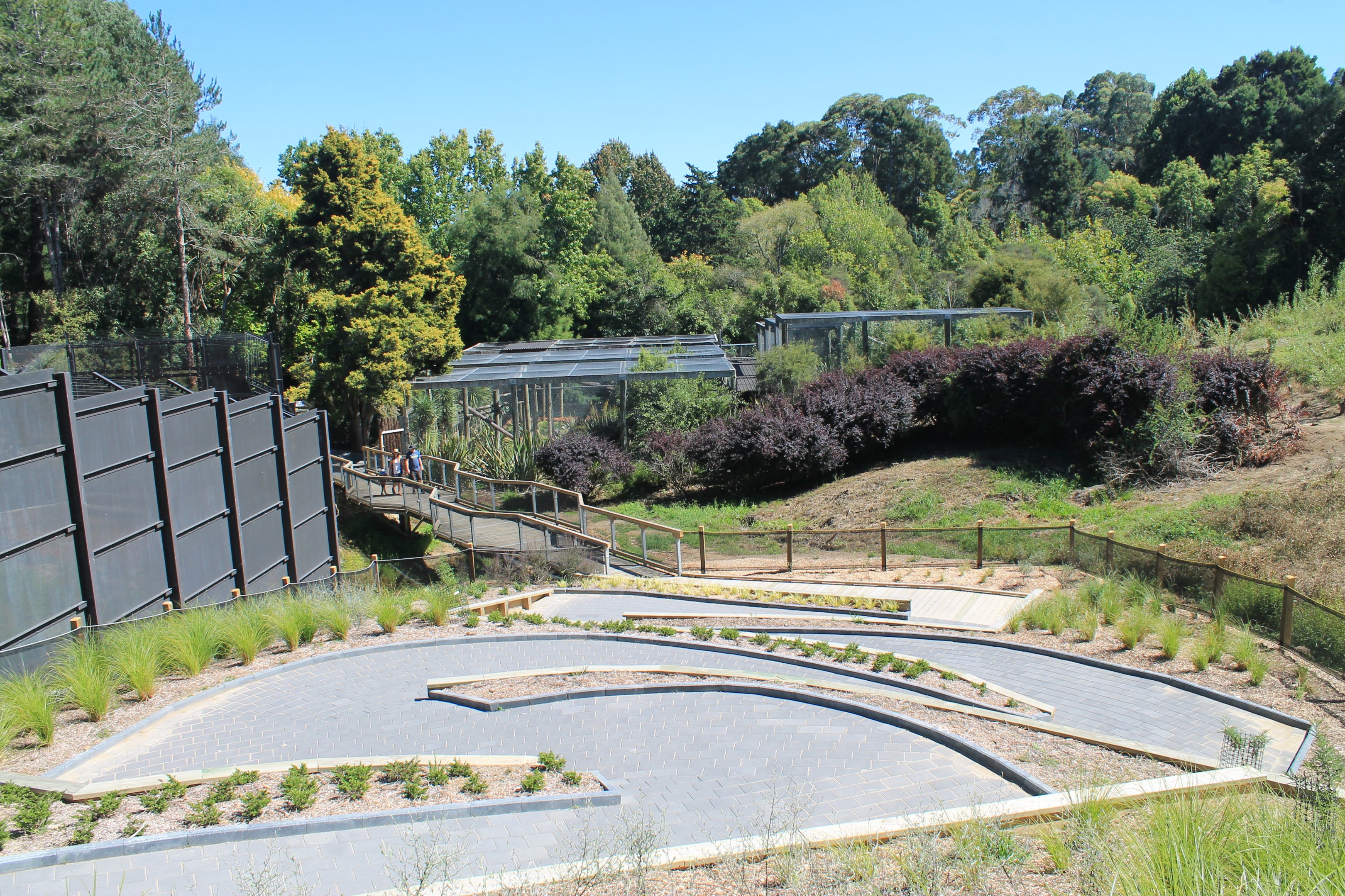 Fishing Cat cages (far view)