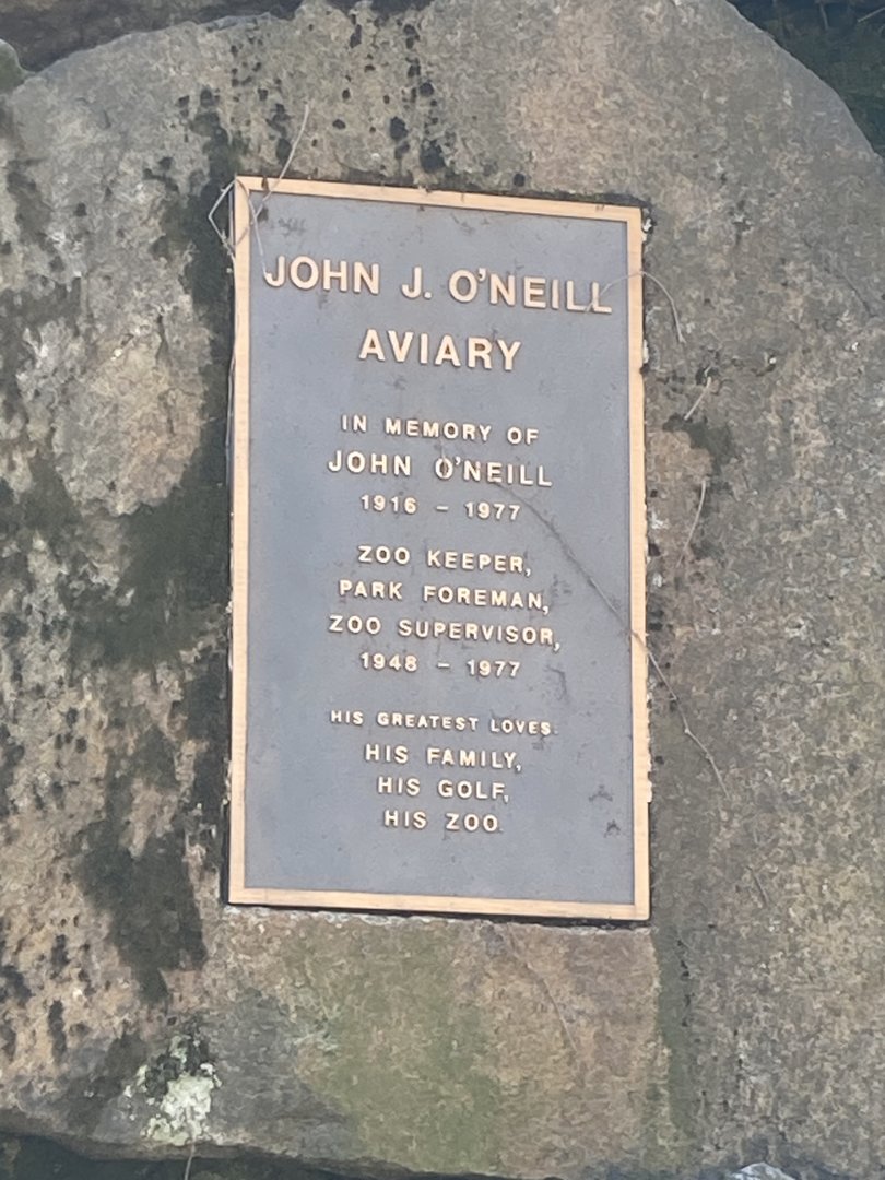 Flight Cage Memorial Sign