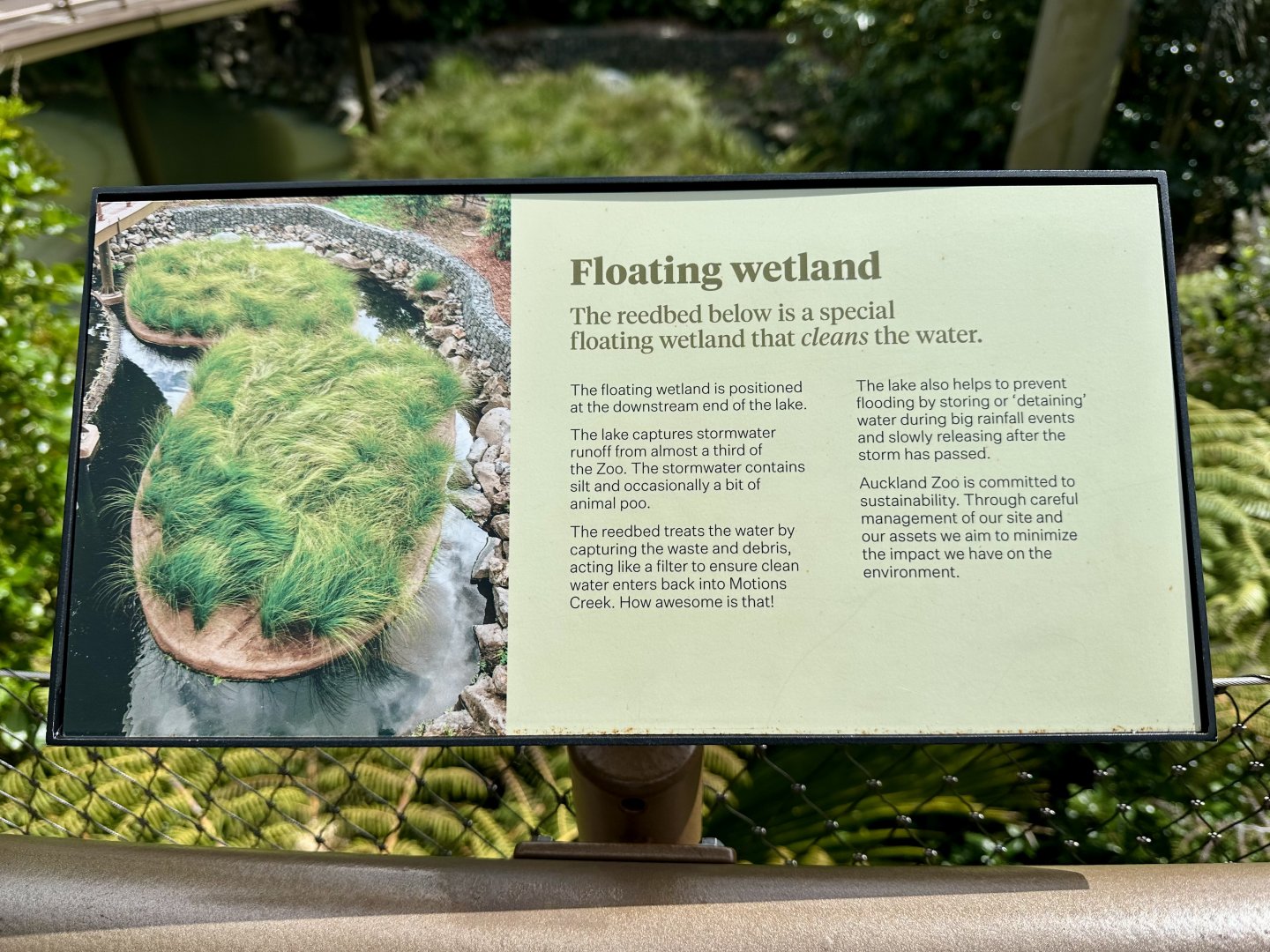 Floating Wetland Signage