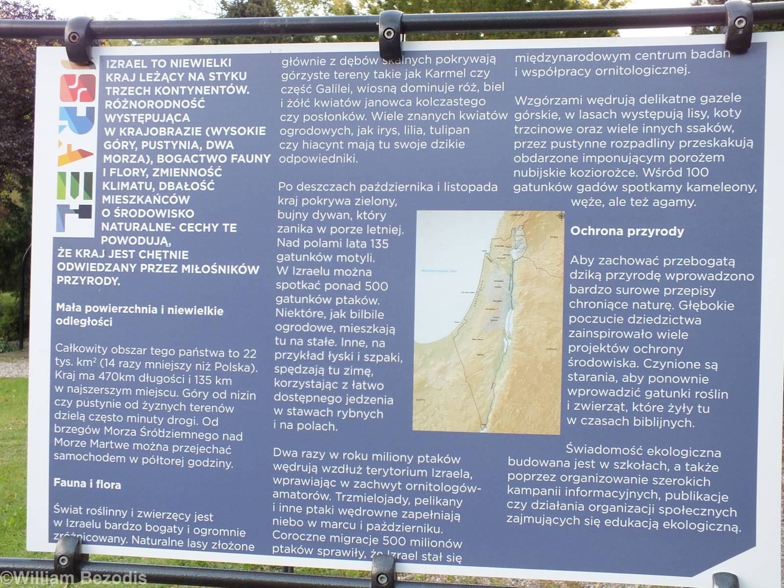 Flora and Fauna of Israel Sign