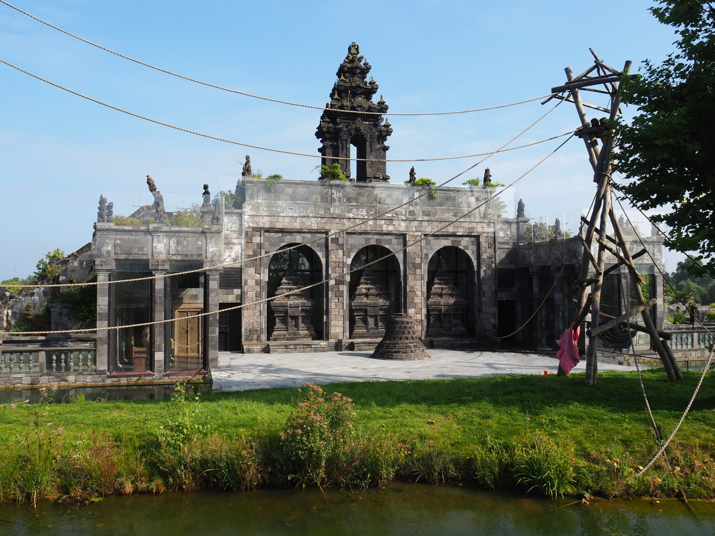 Flower Temple and part of the first Sumatran orangutan island,  2021-09-02