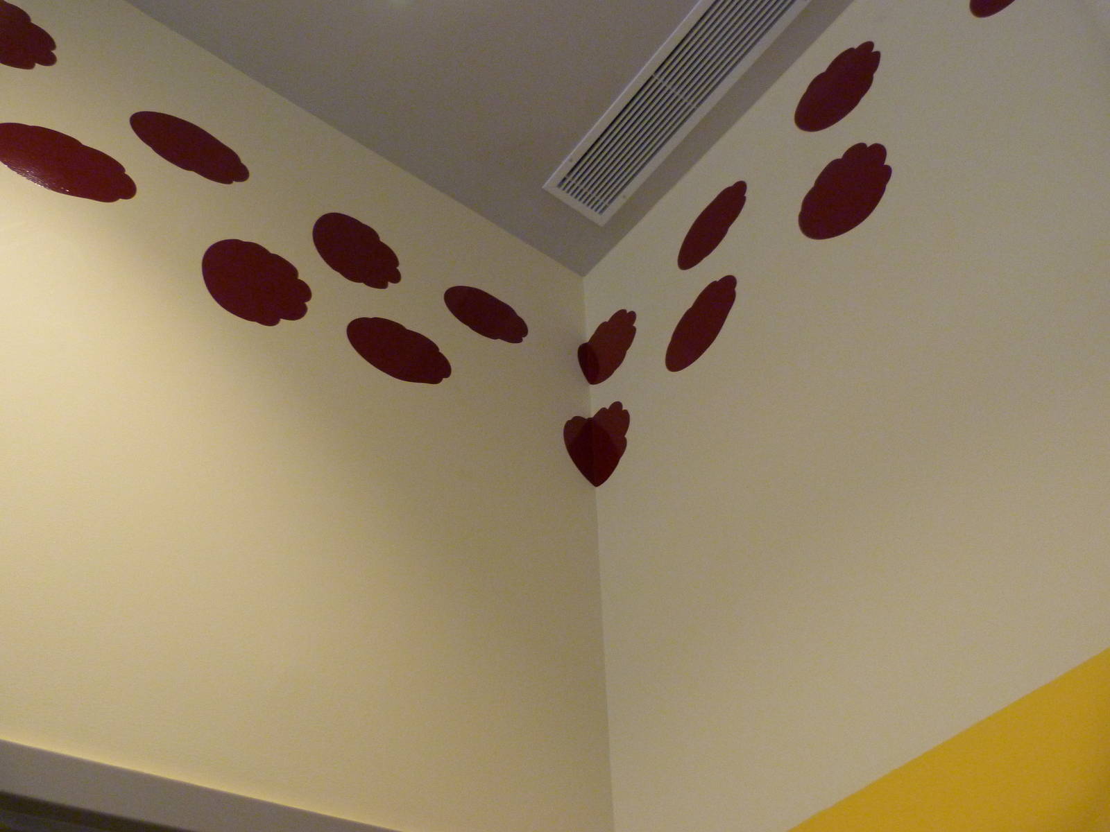 Footprints on Elephant Community Center Wall