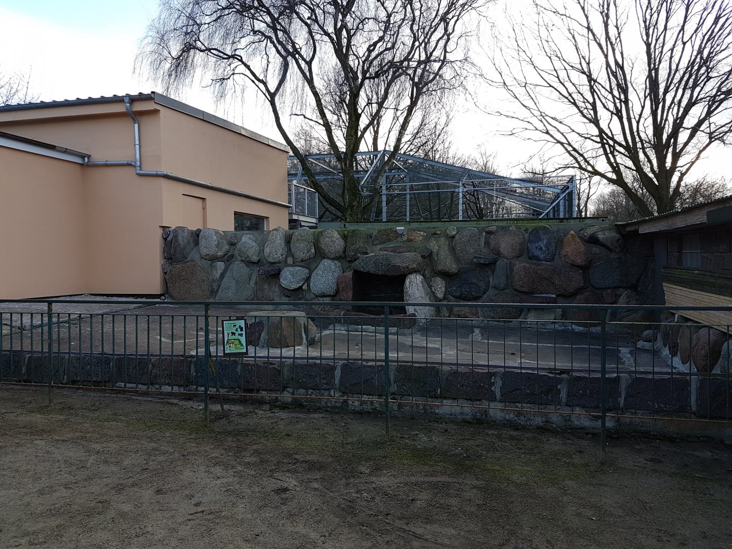 Former Barbary monkey-enclosure