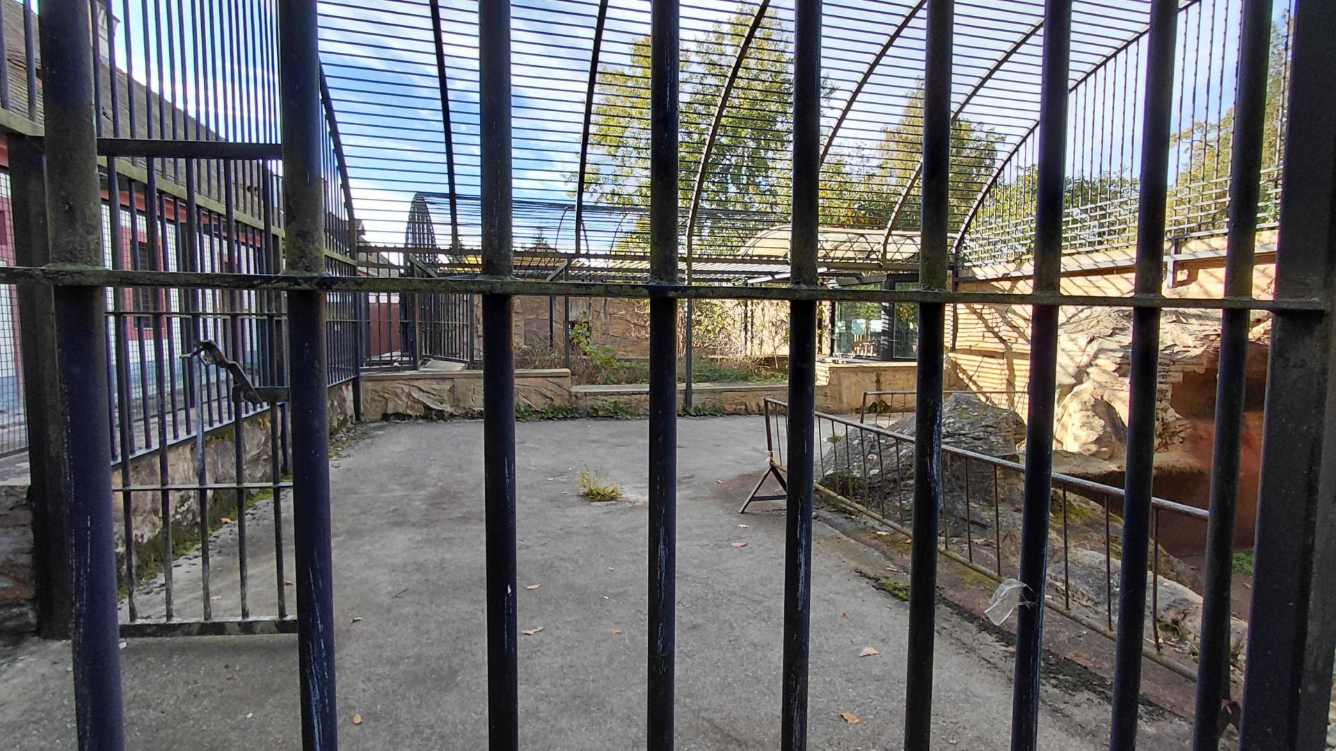 Former bear cages
