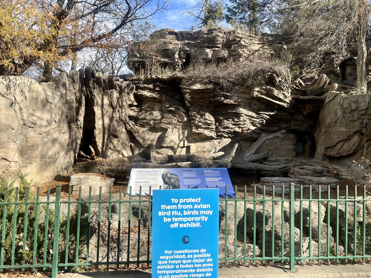 Former Bear Grotto now Cinereous Vulture Exhibit (no show)