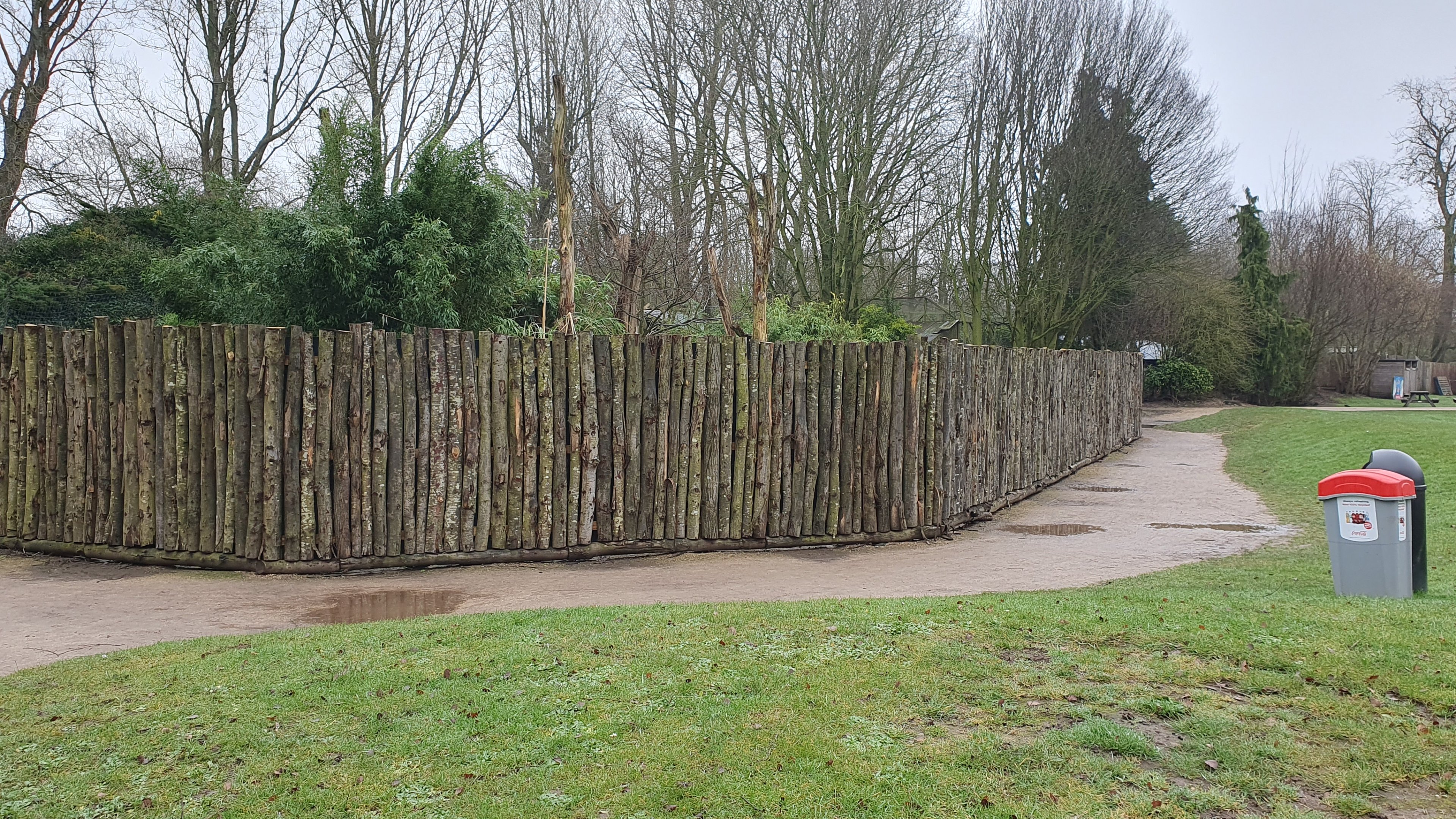 Former Bush Dog Exhibit at Twycross Zoo, 11th February 2024