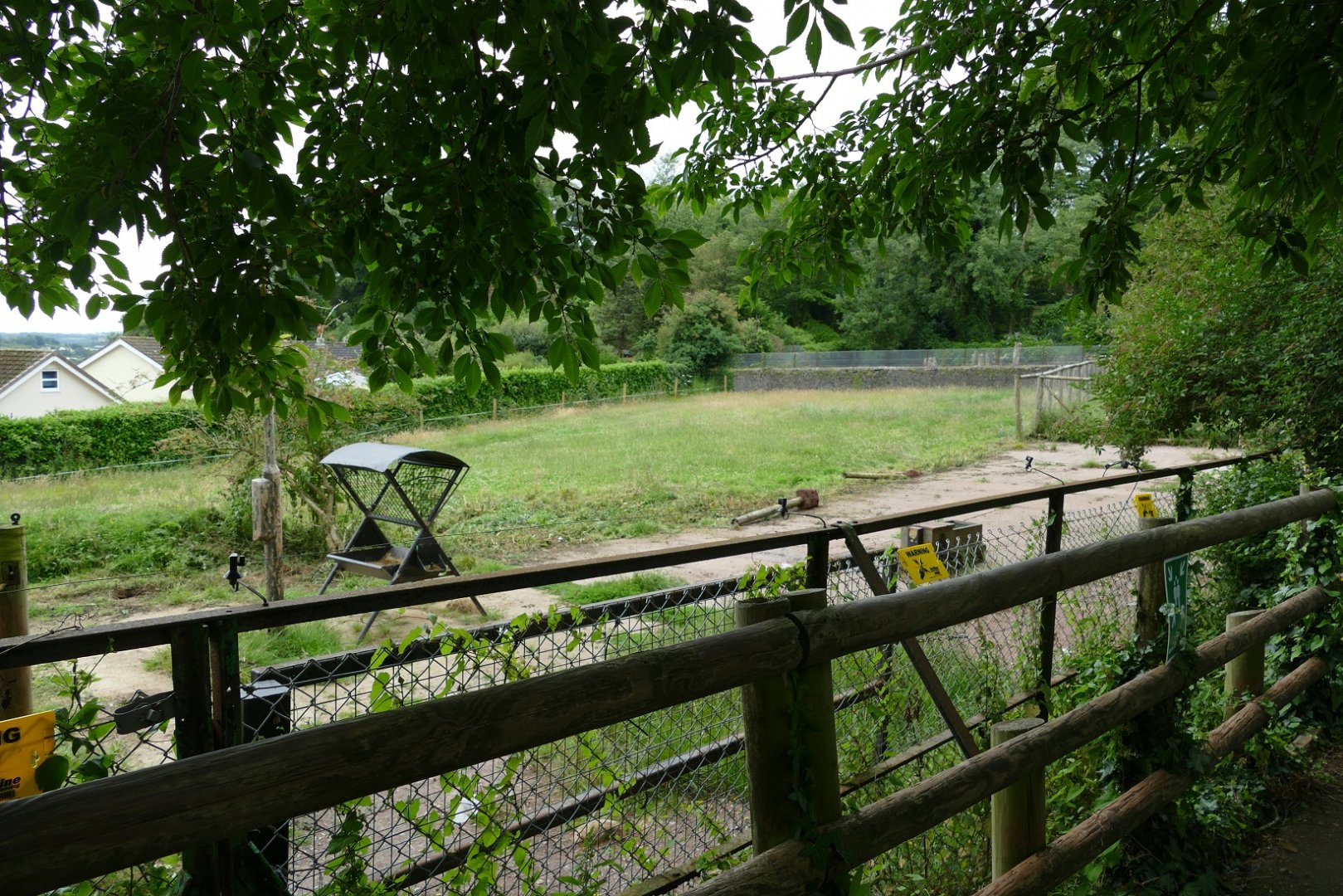 Former camel enclosure, 9 July 2020