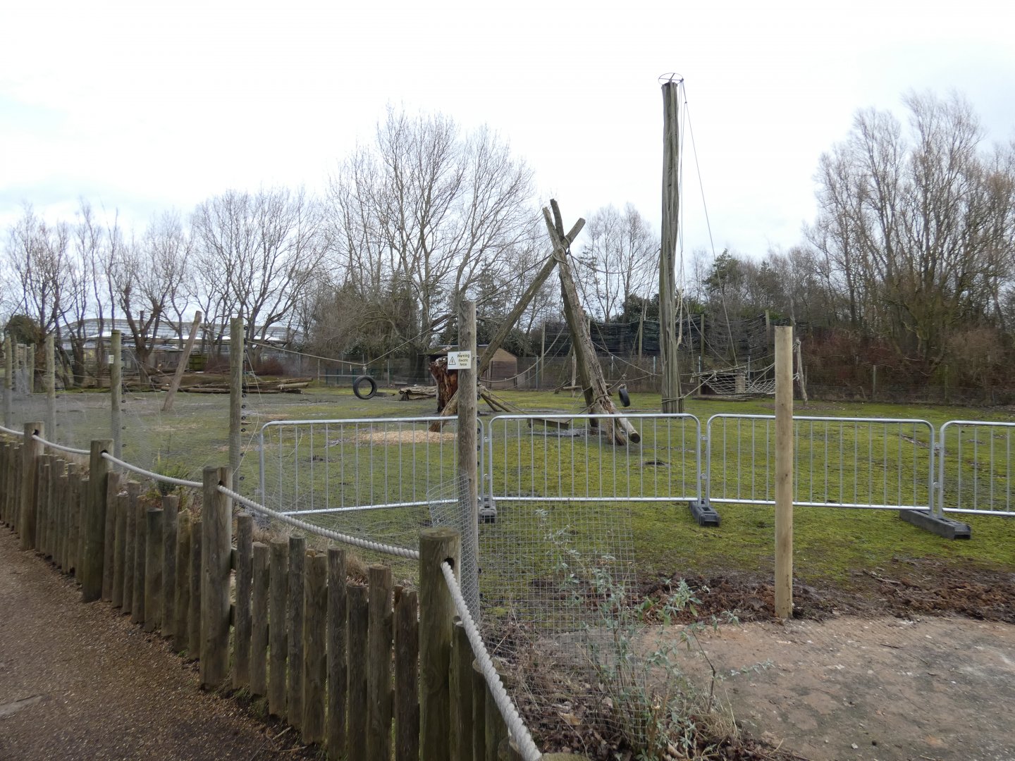 Former Columbian black spider monkey enclosure