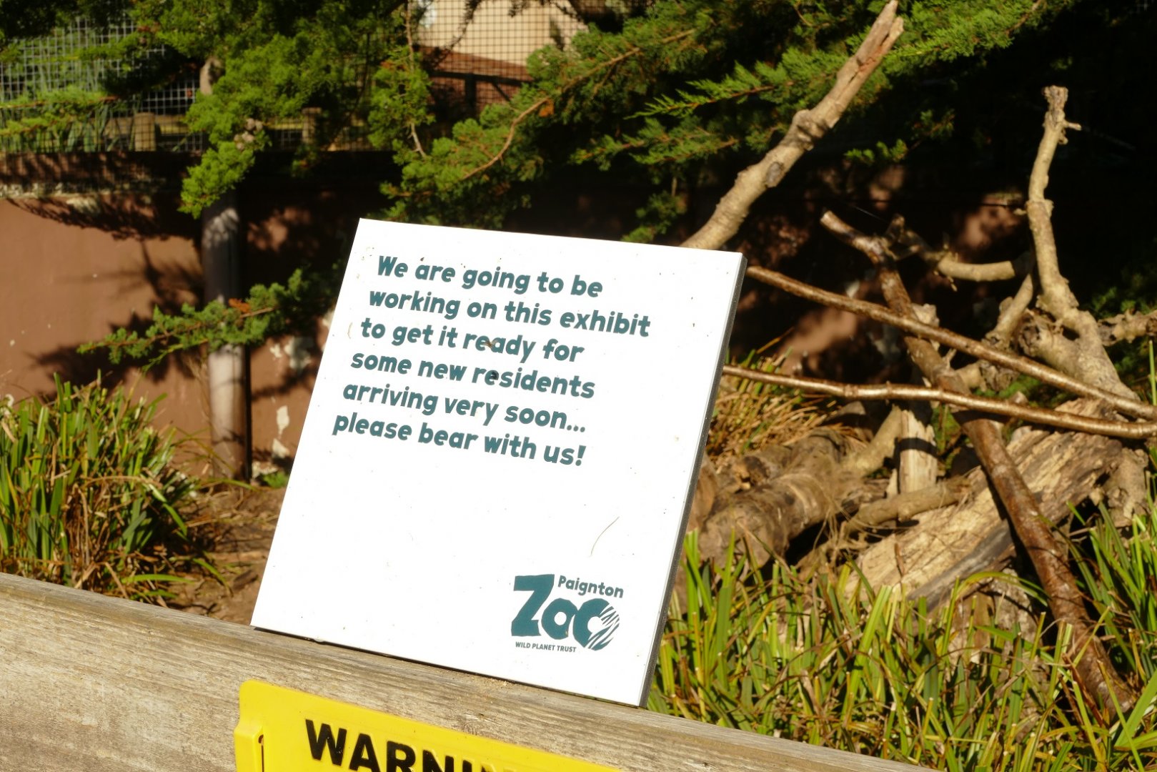 Former cusimanse enclosure, September 2021