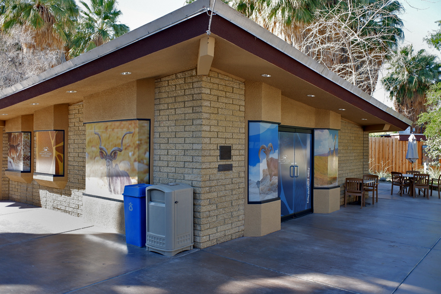 former gift shop (now staff building)