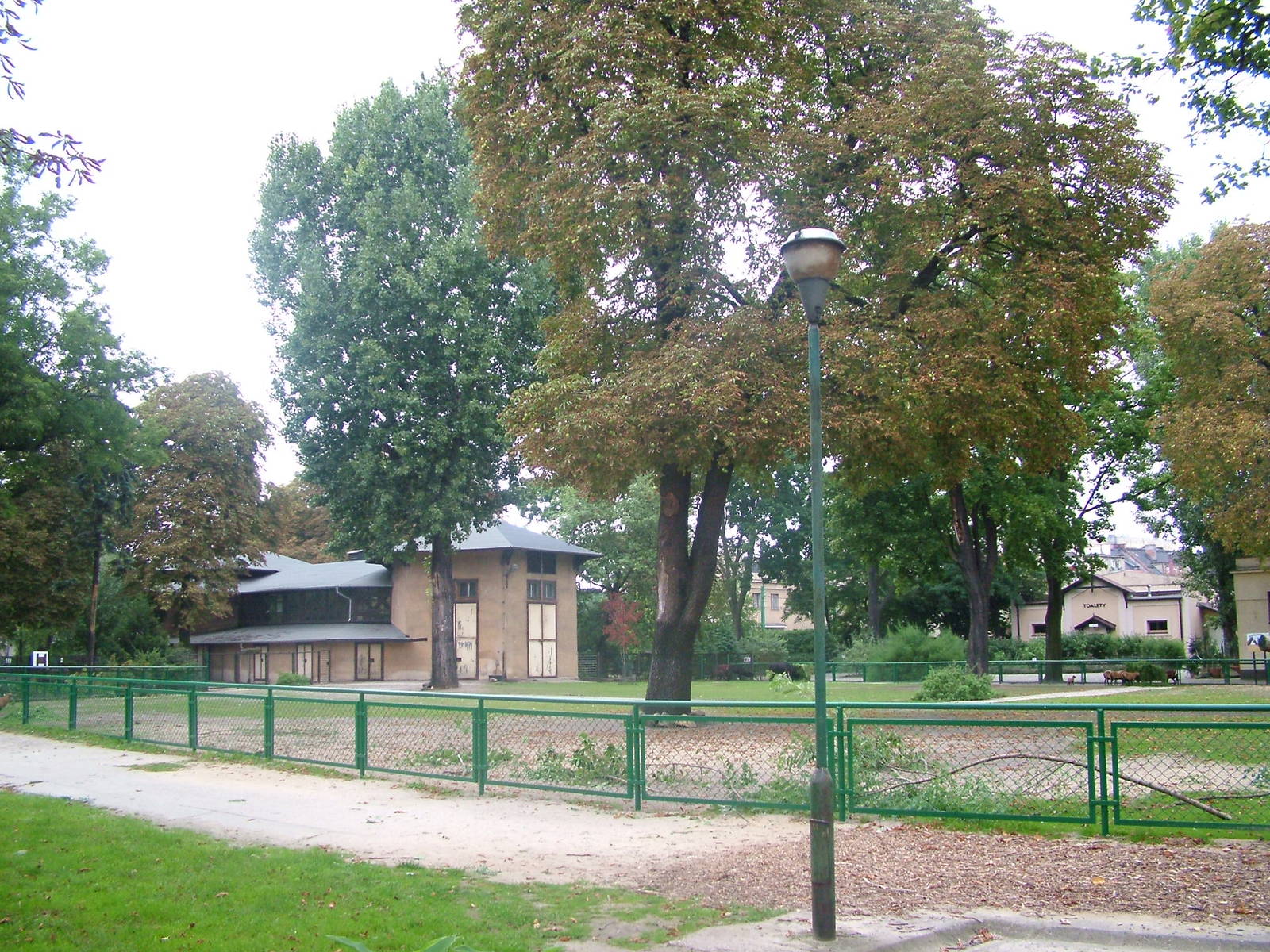 Former giraffe paddock at the Old Zoo, Poznan Sept 08