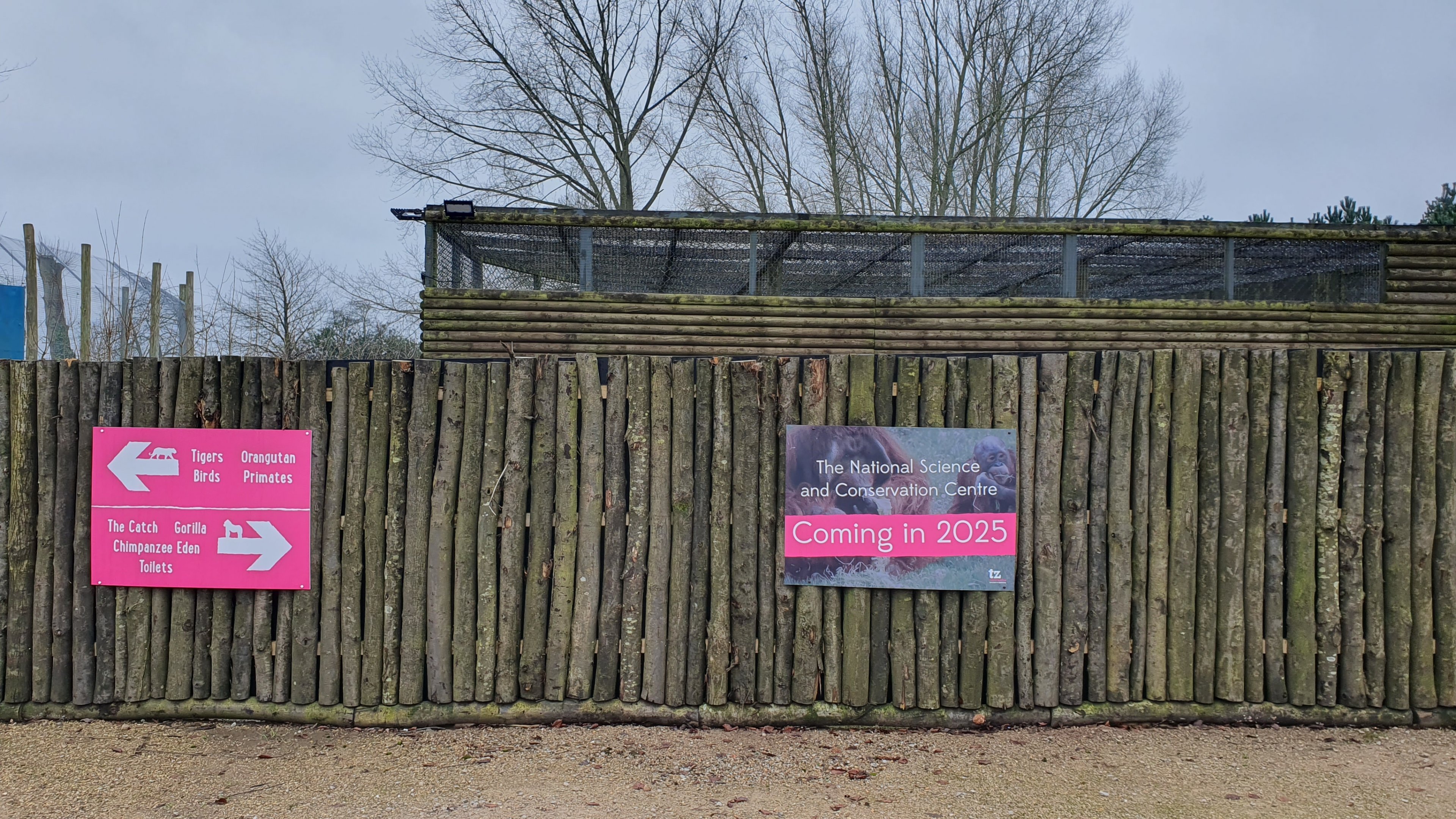 Former Lemur House at Twycross Zoo, 11th February 2024