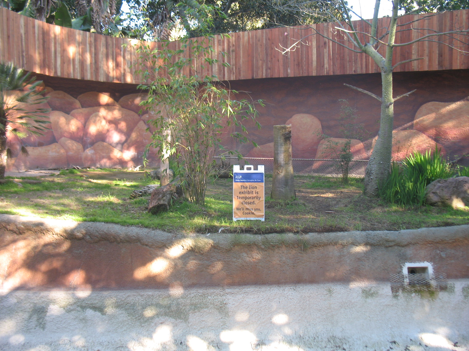 Former Lion Exhibit