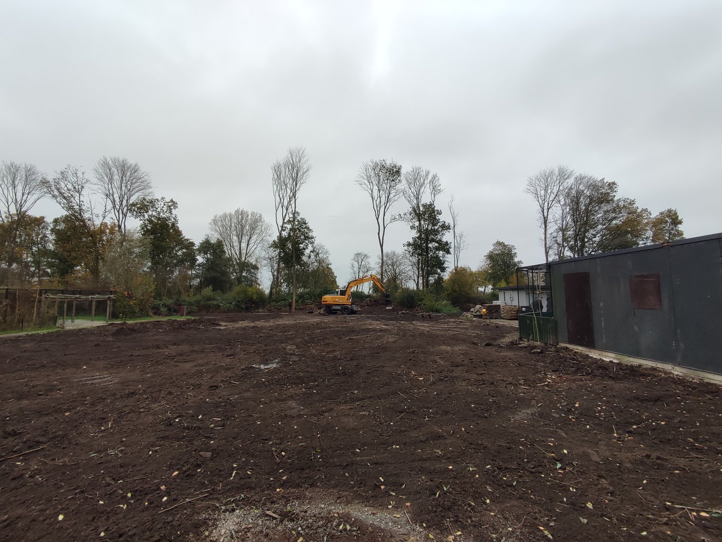 Former petting zoo and ibis aviary, future beaver and raccoon enclosures