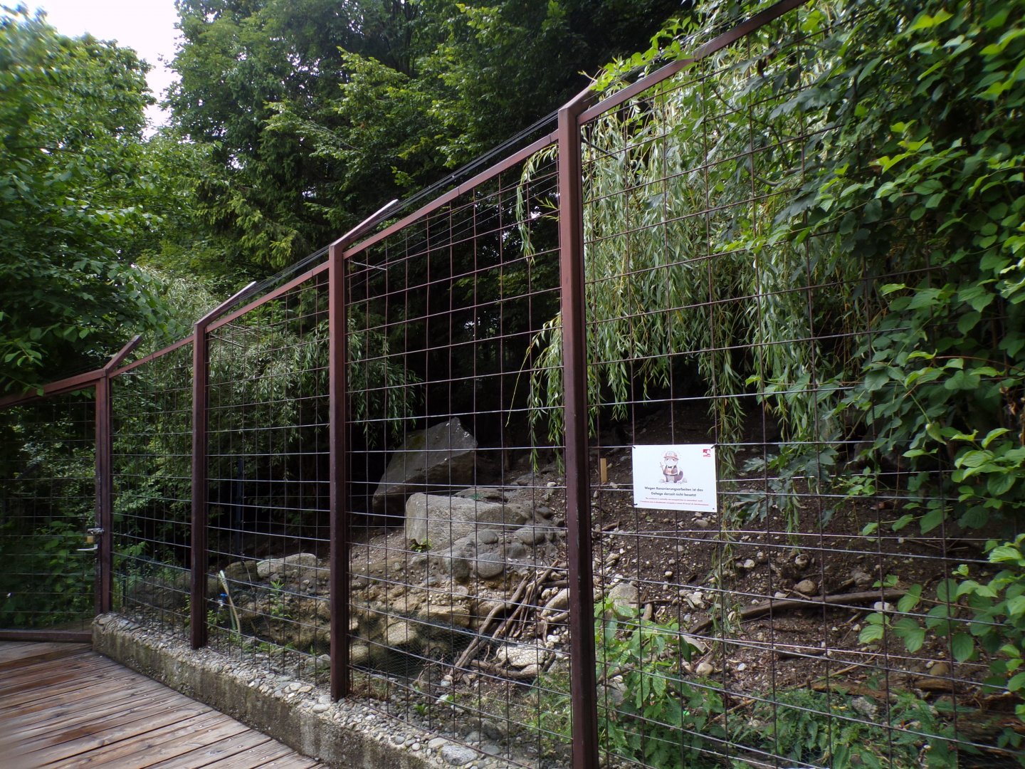 Former wolf enclosure 9.7.25