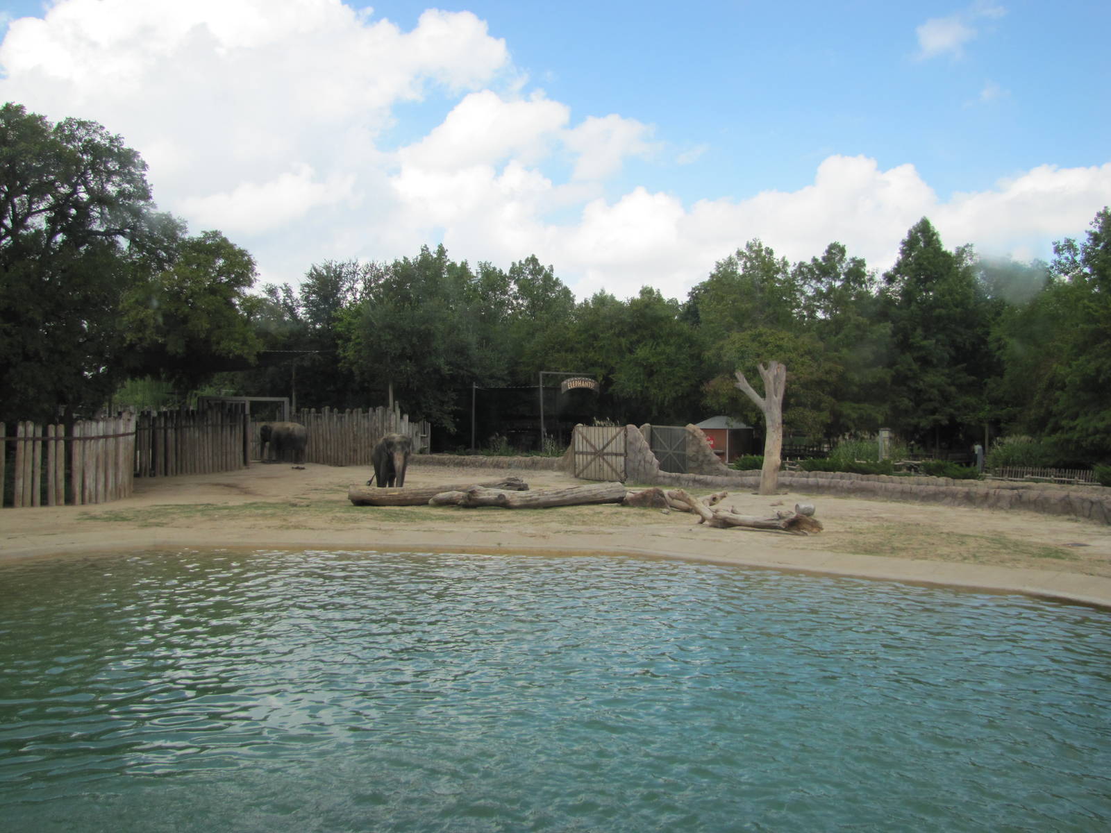 Fort Worth Zoo 2010 - Asiatic Elephant exhibit in Asian Falls