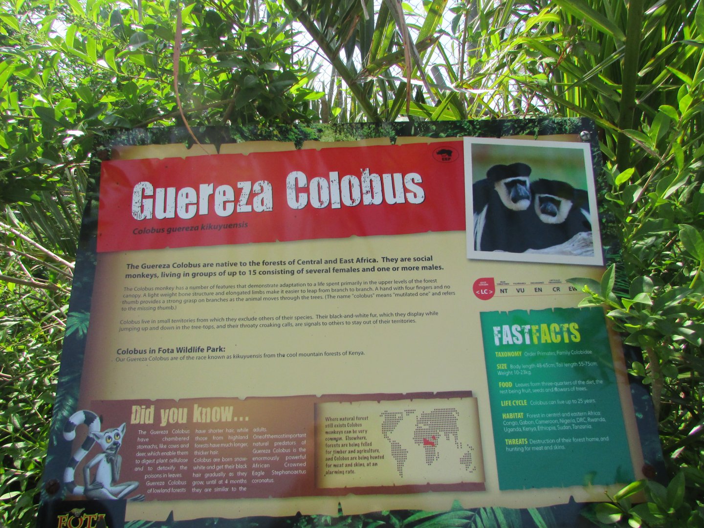 Fota Wildlife Park - Informative signage