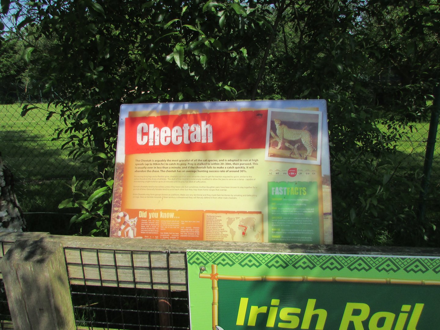 Fota Wildlife Park - Informative signage