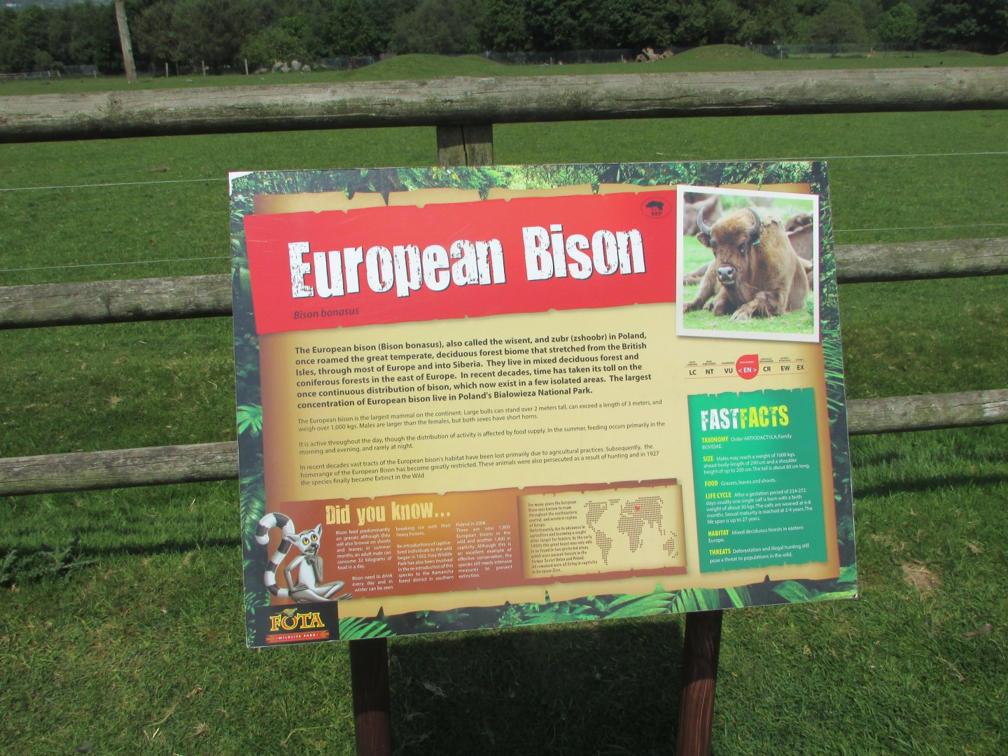 Fota Wildlife Park - Informative signage