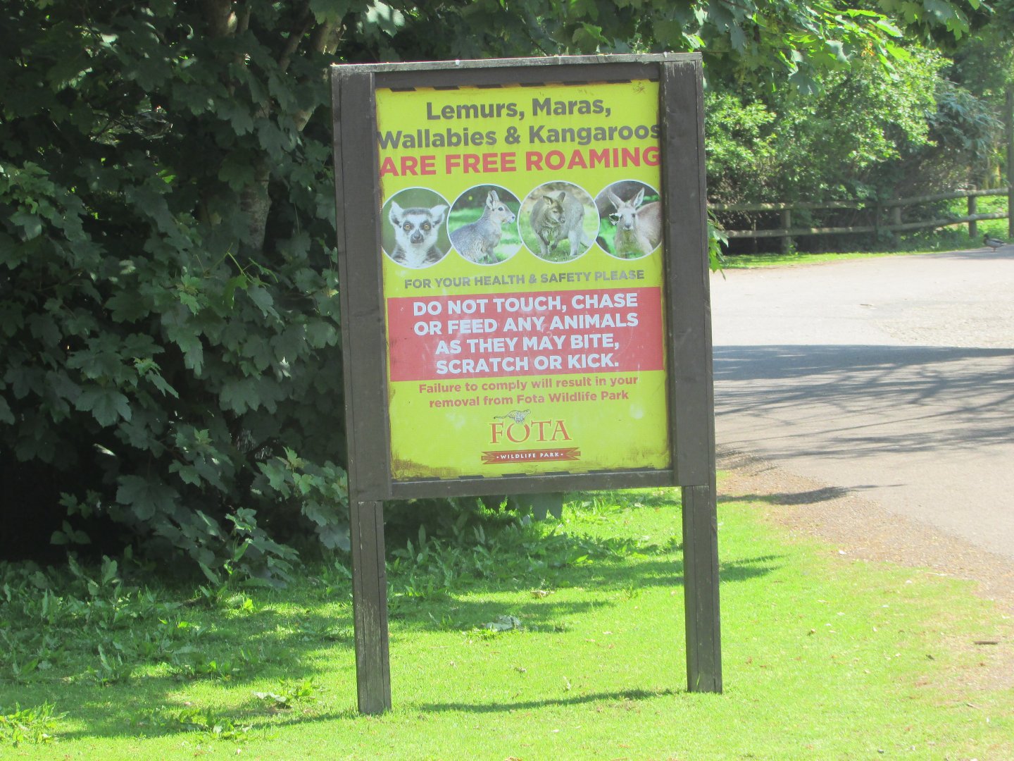 Fota Wildlife Park - Informative signage