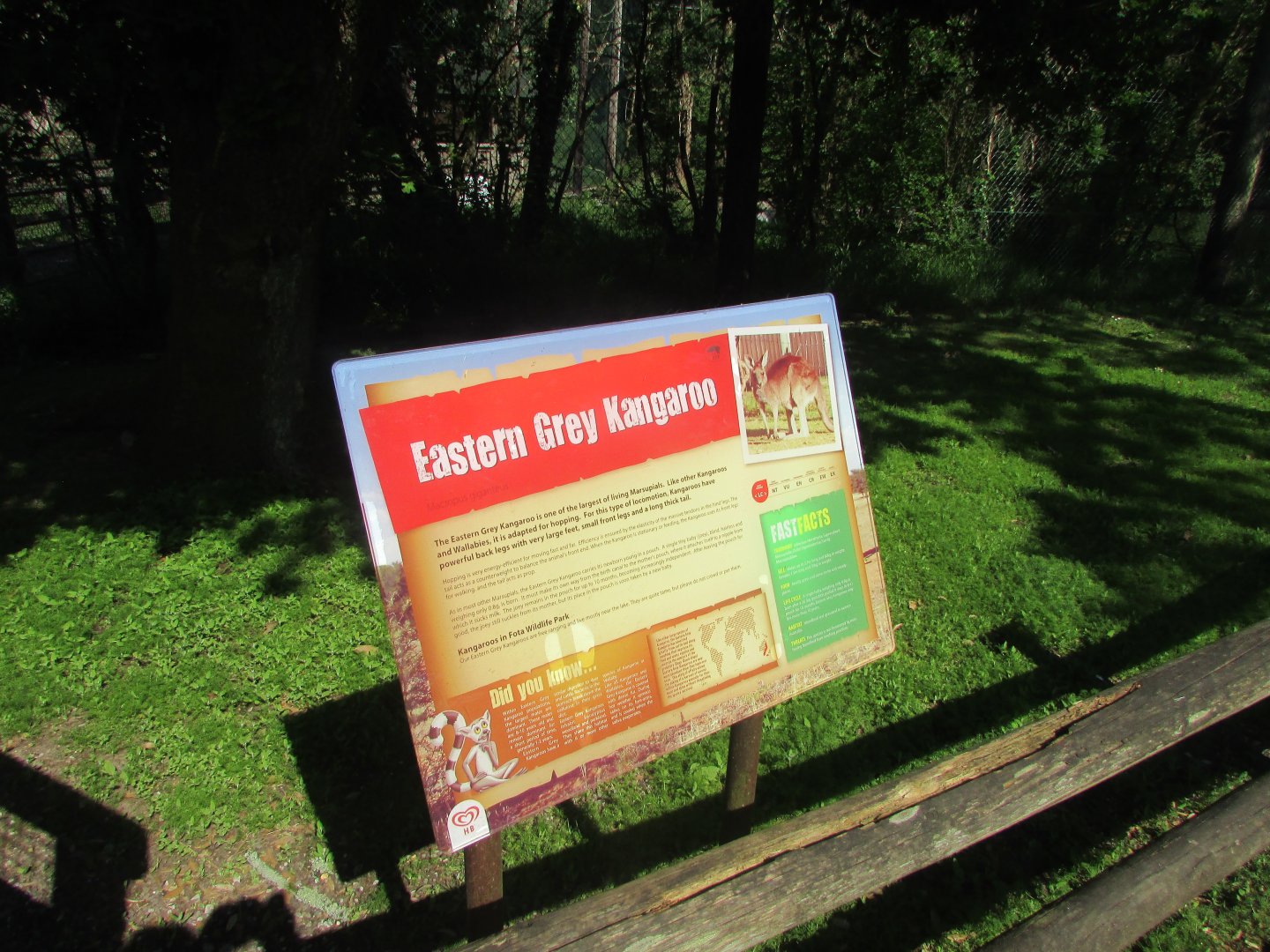 Fota Wildlife Park - Informative signage
