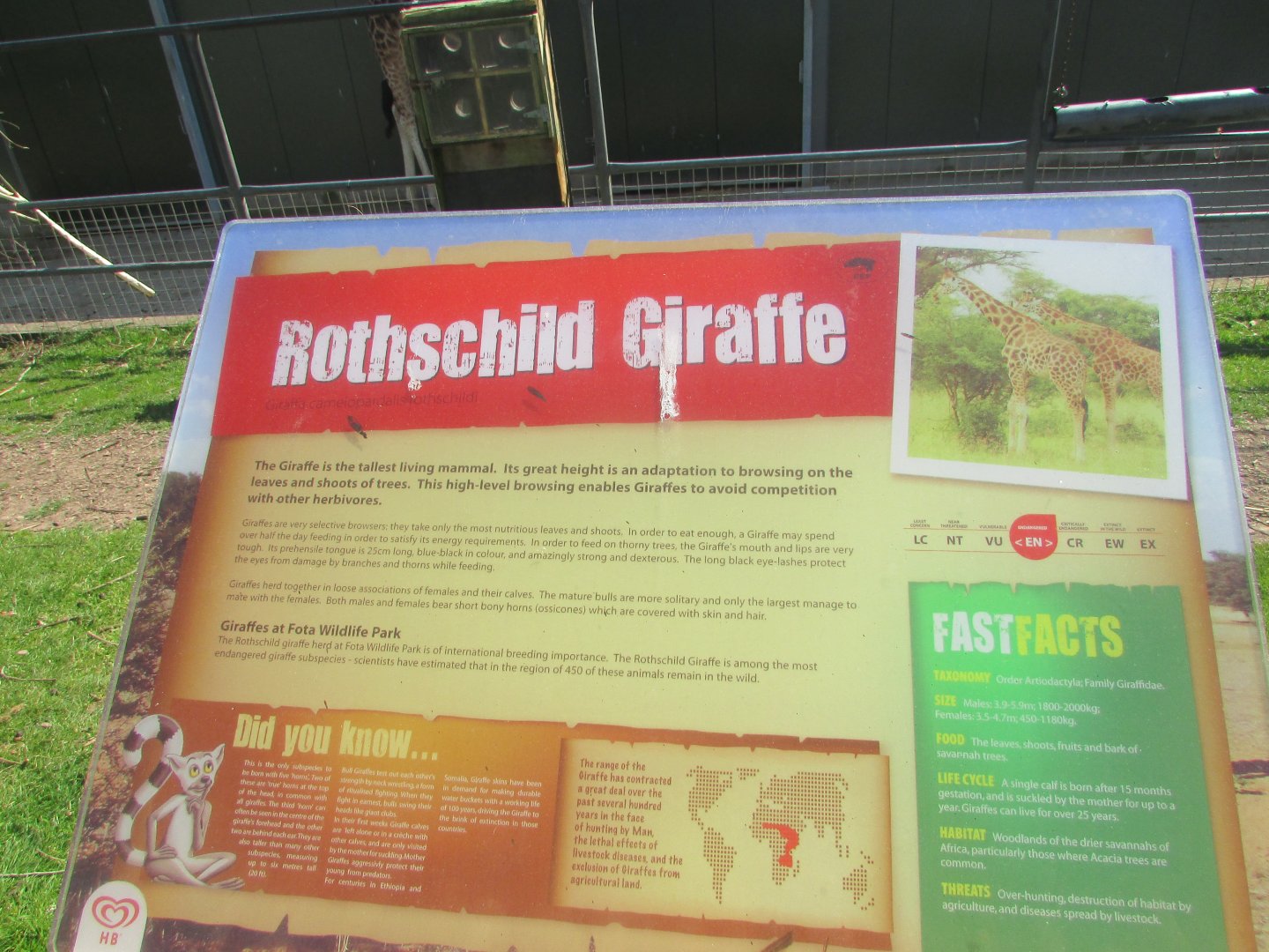 Fota Wildlife Park - Informative signage