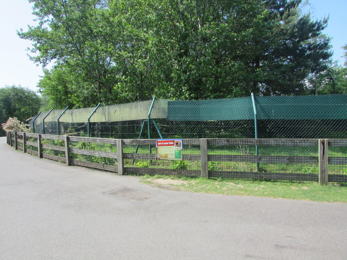 Fota Wildlife Park - Red panda exhibit and informative signage