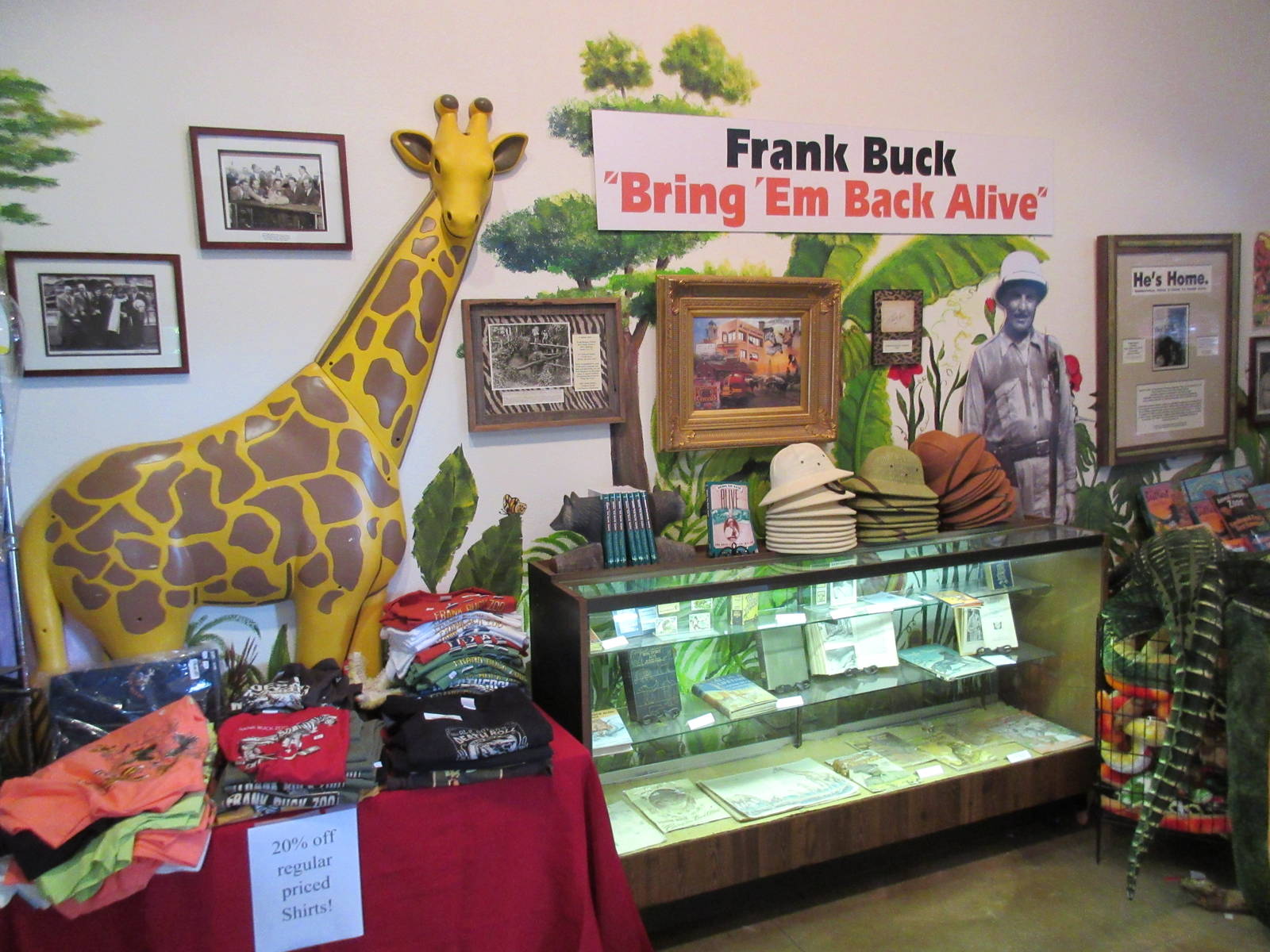 Frank Buck Historical Section (in gift shop)
